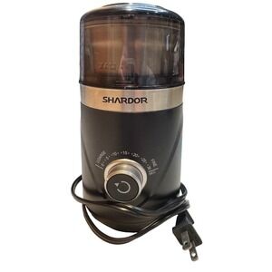 Shardor Electric Coffee Grinder CG638B Black Stainless Steel 150W Spice Grinder